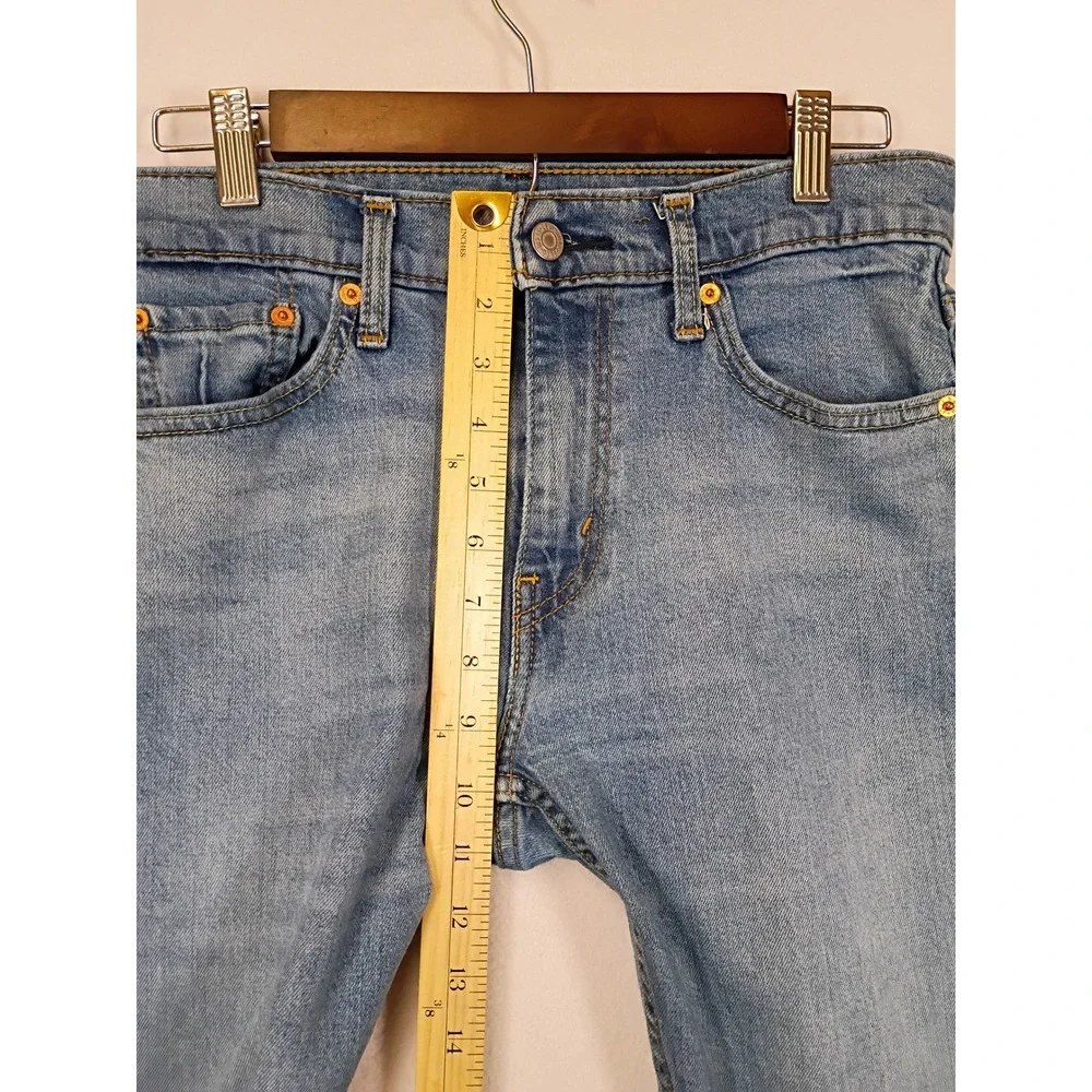 Classic Americana Levi's 513 Mens 29x32 Light Wash Slim Straight Stretch Jeans